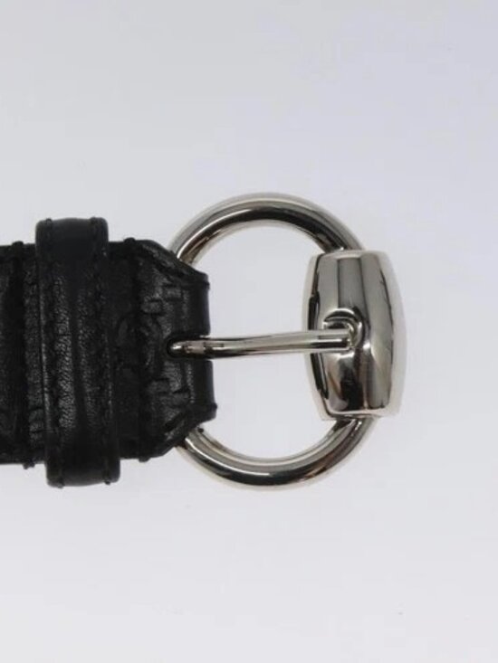 GUCCI GG Canvas Guccissima Belt Leather 40.2\